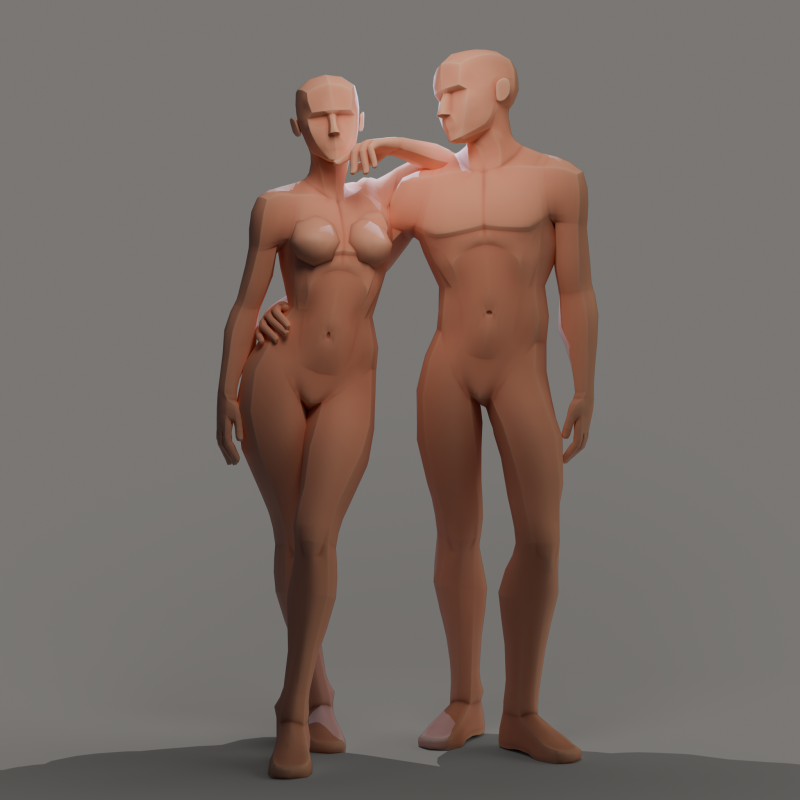Lowpoly basemesh 3D Modell .c4d .max .obj .3ds .fbx .stl .blend 