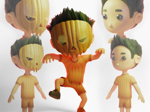 हेलोवीन लड़का 3D मॉडल