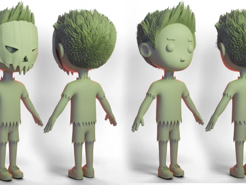Halloween Boy 3D Model