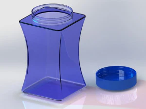 botella de vidrio Modelo 3D