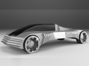 cadillacwt-fuel360 - low poly car 3D Модель