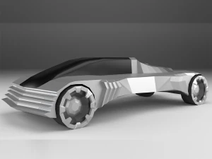 cadillac xt-fuel 360 - samoch&oacute;d low-poly Model 3D