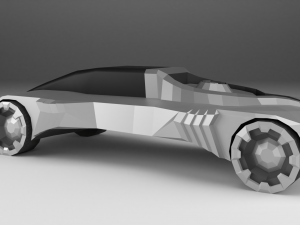 cadillacwt-fuel360 - low poly car 3D Model