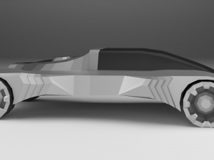 cadillacwt-fuel360 - low poly car 3D Model