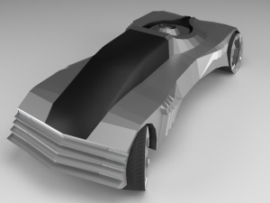 cadillacwt-fuel360 - low poly car 3D Model