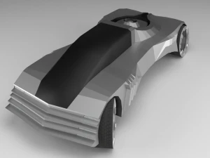 cadillacwt-fuel360 - low poly car 3D Model