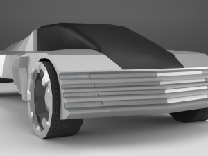 cadillacwt-fuel360 - low poly car 3D Model