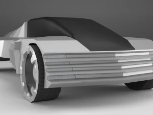 cadillacwt-fuel360 - low poly car 3D Model