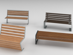 bench 4 versions 3D Модель
