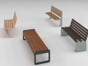 bench 4 versions 3D Модель