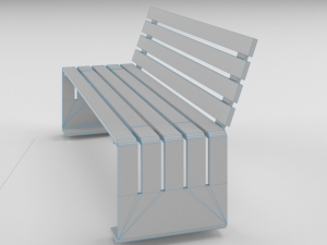 bench 4 versions 3D Модель