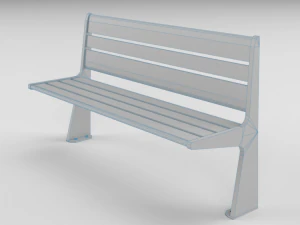 bench 4 versions 3D Model