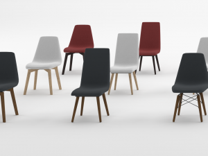 chair 3 versions Modelo 3D