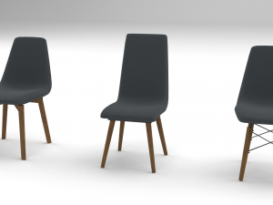 chair 3 versions Modelo 3D