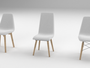 chair 3 versions Modelo 3D