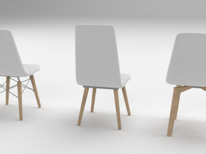 chair 3 versions Modelo 3D