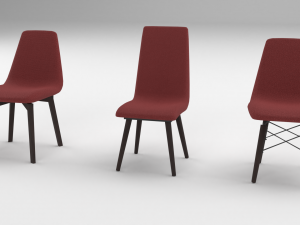 chair 3 versions Modelo 3D