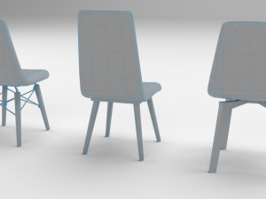 chair 3 versions Modelo 3D
