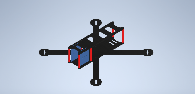 fdv drone frame 3D 模型 .c4d .max .obj .3ds .fbx .stl .blend 