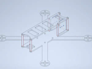 fdv drone frame 3D Model