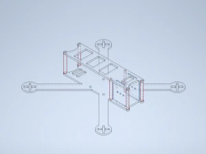 fdv drone frame 3D Model