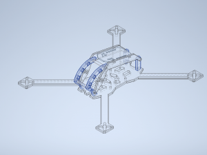 racing drone frame 3D 模型
