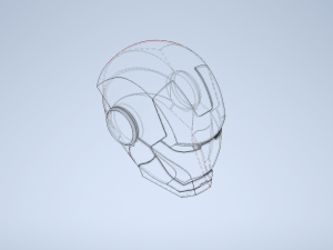 ironman helmet 3D 모델