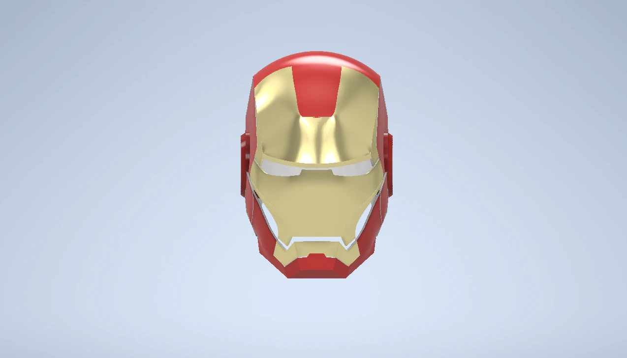 ironman helmet 3D Model .c4d .max .obj .3ds .fbx .stl .blend 