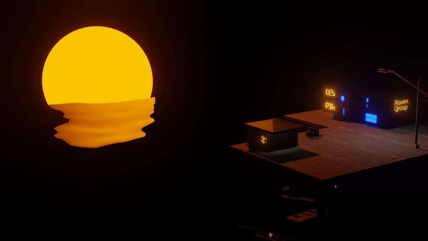sunset 3D Model .c4d .max .obj .3ds .fbx .stl .blend 