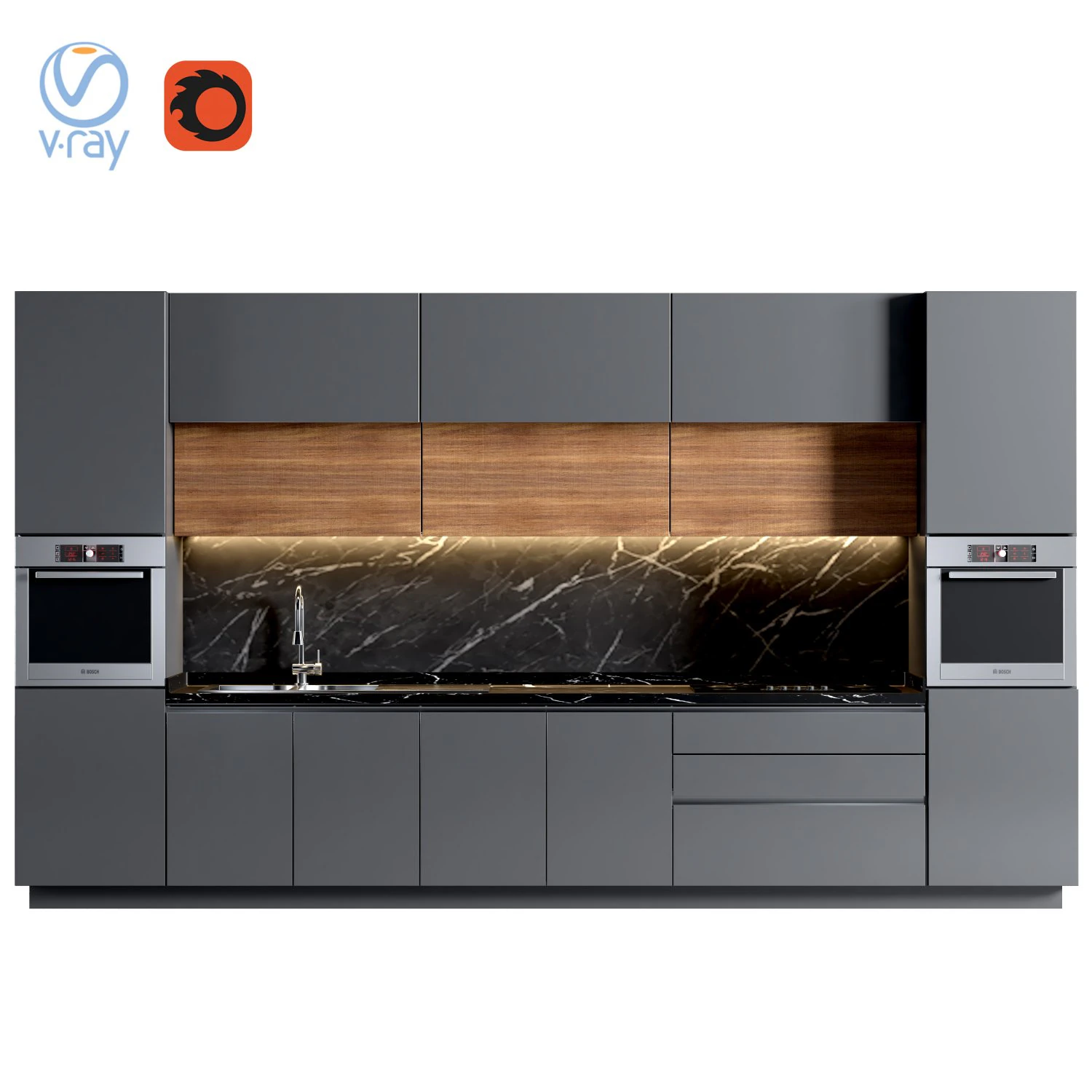 kabinet Model 3D .c4d .max .obj .3ds .fbx .stl .blend 