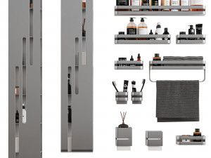 Bathroom accessories 3D Model