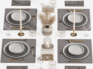 Tableware 001 3D Model