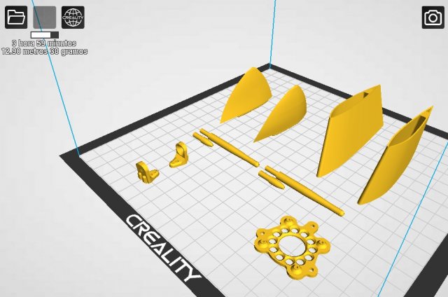 modelo 3d en stl para imprimir en 3d aeromodelo rc supermarine