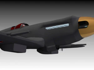modelo 3d en stl para imprimir en 3d aeromodelo rc supermarine spitfire 3D Print Model