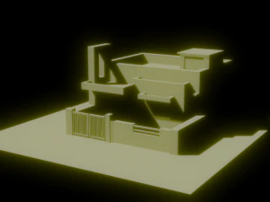professionally finished zen house model 3D Model
