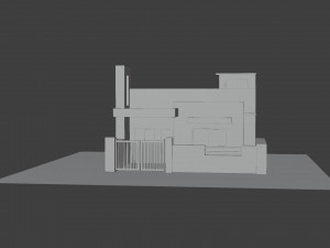 professionally finished zen house model 3D मॉडल