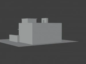 professionally finished zen house model 3D Model