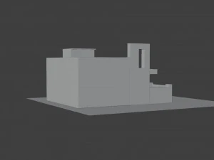 professionally finished zen house model 3D Model