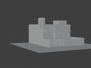 professionally finished zen house model 3D मॉडल