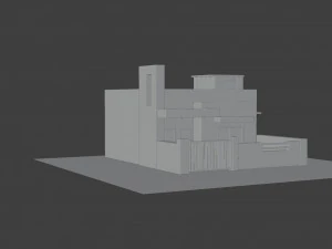 professionally finished zen house model 3D Model