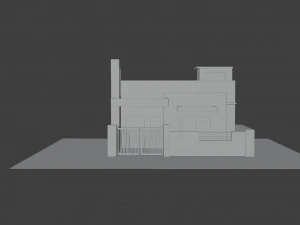 professionally finished zen house model 3D Model