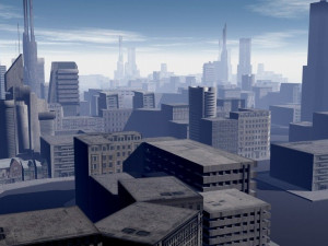 low poly city low-poly 3D Model