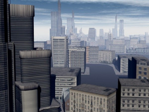 low poly city low-poly 3D Model