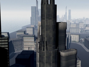 low poly city low-poly 3D Model
