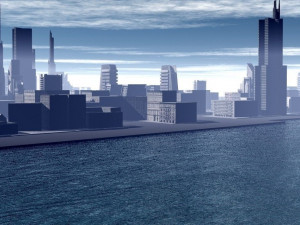 low poly city low-poly 3D Model
