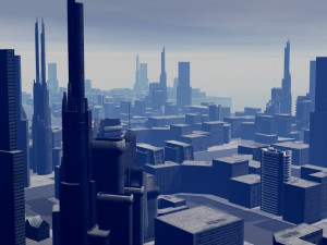 low poly city low-poly 3D Model