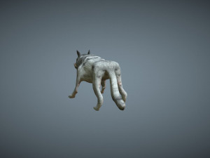wolf low poly Modèle 3D