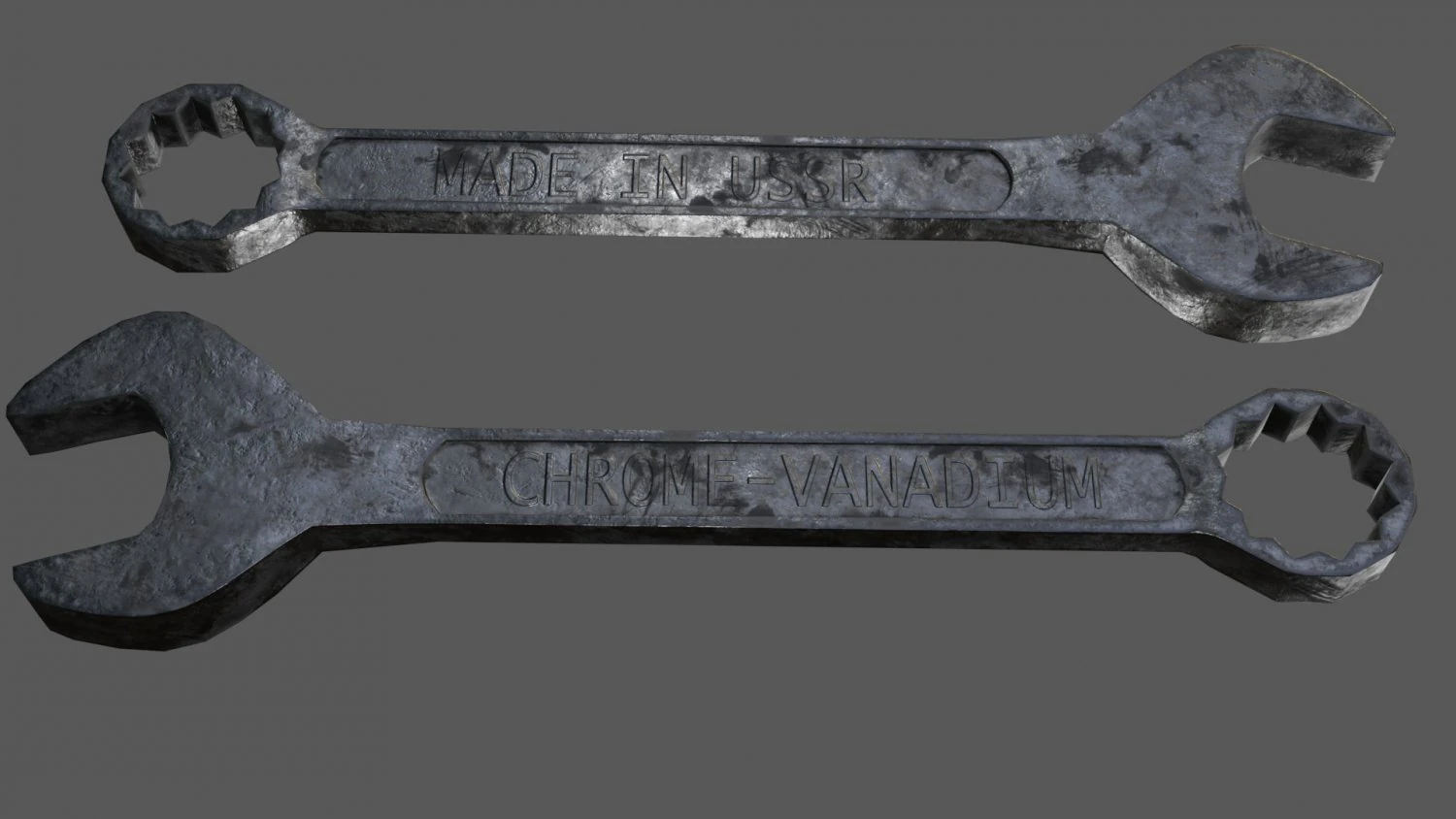wrench made in ussr game ready model pbr textures 4k 3D Model .c4d .max .obj .3ds .fbx .stl .blend 