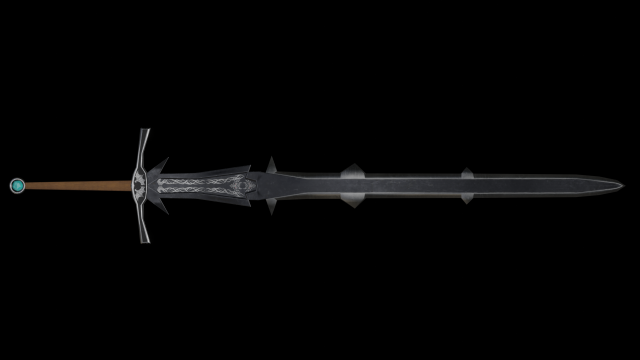 dragon two-handed sword game ready model pbr textures 4k 3D Модель .c4d .max .obj .3ds .fbx .stl .blend