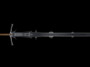 dragon two-handed sword game ready model pbr textures 4k 3D Model